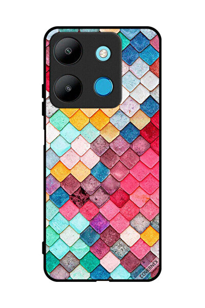 Covernex غطاء حماية لهاتف إنفينيكس سمارت 7 بنمط مربع ماسي