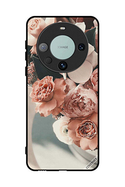 Covernex غطاء حماية لهاتف هواوي ميت 60 برو بلس، باقة من زهور الخوخ الجميلة