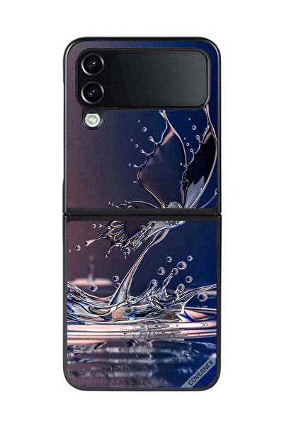 Covernex غطاء حماية لهاتف سامسونج جالاكسي زد فليب 4 - قطرات الماء - فراشة