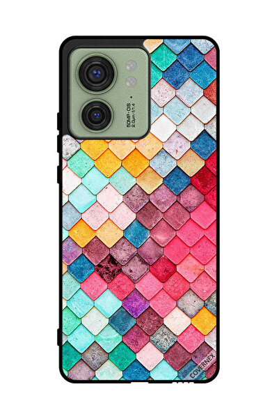 Covernex غطاء حماية لهاتف موتورولا إيدج 40 بنمط مربع ماسي