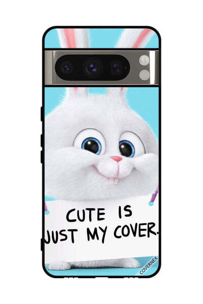 Covernex غطاء حماية لجهاز Google Pixel 8 Pro، أرنب لطيف هو مجرد غطاء لي