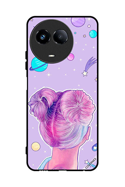 Covernex غطاء حماية لهاتف Realme 11 5G برسومات فتاة ونجوم الفضاء