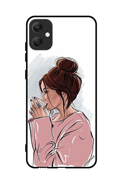Covernex غطاء حماية لهاتف سامسونج جالاكسي A05 - فن شرب الشاي لفتاة