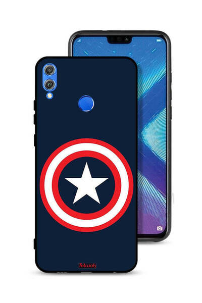 Tolwak غطاء حماية لهاتف Honor 8X بتصميم كابتن أمريكا