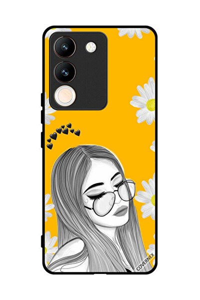Covernex غطاء حماية لهاتف فيفو V29e - نظارات - فن الفتاة