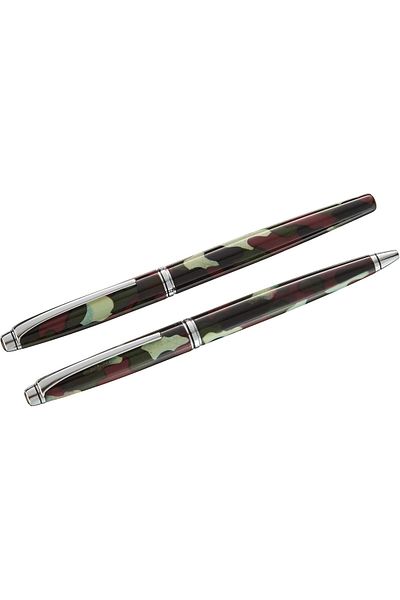Mena Rise Şirinshop 669 Camouflage Fountain Pen + Ballpoint Pen 1108107