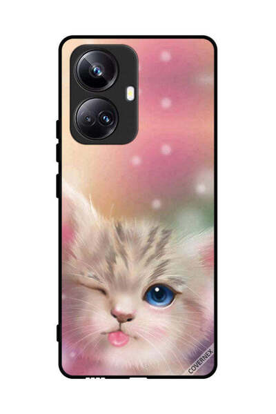 Covernex غطاء حماية لهاتف Realme 10 Pro Plus بتصميم قطة لطيفة