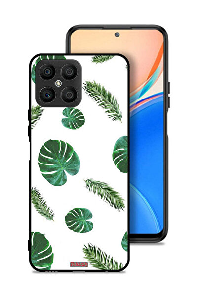 Tolwak غطاء حماية لهاتف Honor X8 4G بنقشة ريش فنية