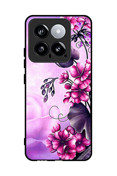 Covernex غطاء حماية لهاتف شاومي 14 بخلفية زهور رومانسية
