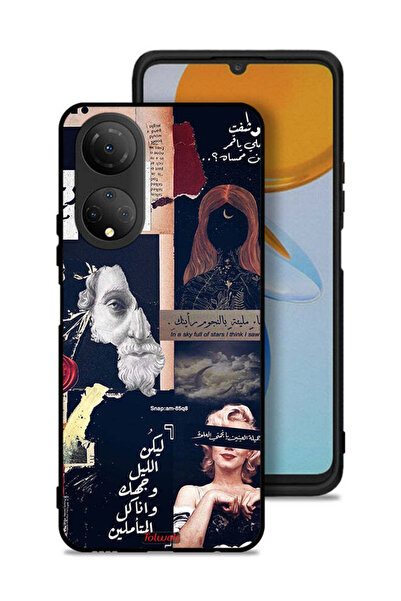 Tolwak غطاء حماية لهاتف Honor X7 بعبارات عربية ووجوه مقطوعة