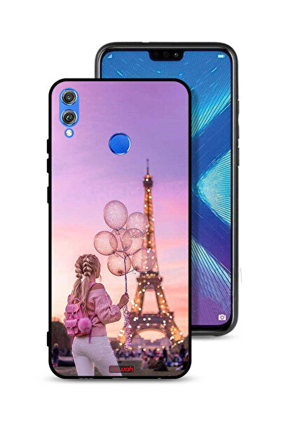 Tolwak غطاء حماية لهاتف Honor 8X بطبعة فتاة تحمل بالونات