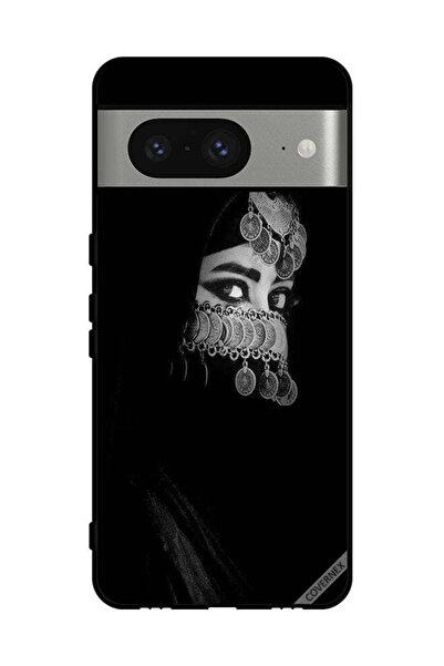 Covernex غطاء حماية لهاتف جوجل بيكسل 8 - فتاة ذات عيون جميلة ووجه مجوهرات