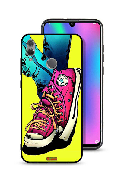 Tolwak غطاء حماية لهاتف Honor 10 Lite بتصميم حذاء قماشي