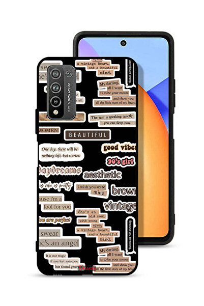 Tolwak Honor 10X Lite Protective Case Cover Beautiful Quotes Stickers