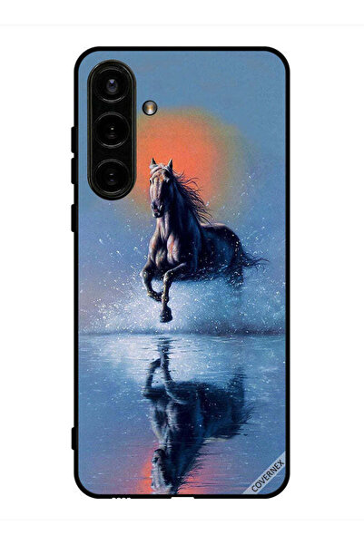 Covernex غطاء حماية لهاتف سامسونج جالاكسي S24 بلس - رسم حصان يركض في الماء