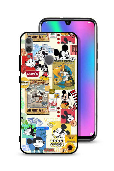 Tolwak غطاء حماية لهاتف Honor 10 Lite مع ملصقات Happy and Stickers