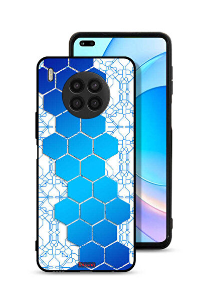 Tolwak غطاء حماية لهاتف هواوي نوفا 8i بنمط شبكة أيقونات سداسية الأضلاع