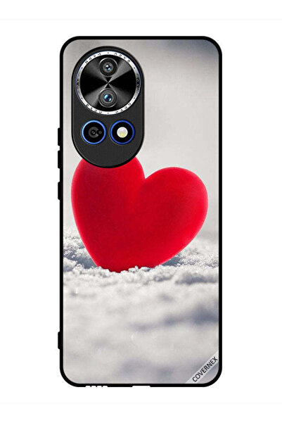 Covernex غطاء حماية لهاتف هواوي نوفا 12 برو - قلب أحمر جميل