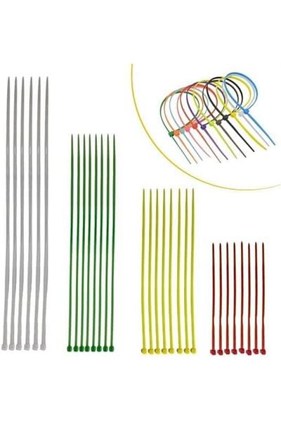 Mena Rise Diyar-Ifırsatshop Outlet 30 Piece Plastic Cable Clamp Set Cable Organizer Binding Tapes