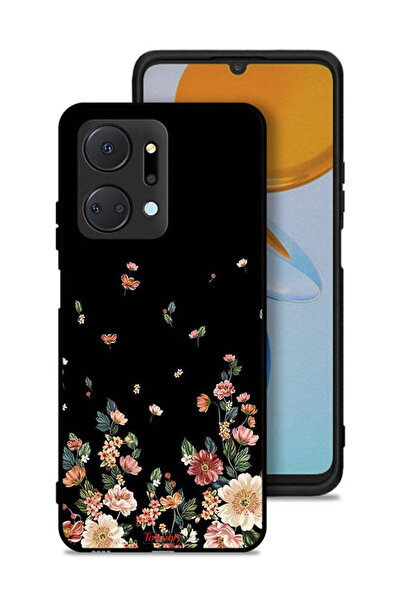 Tolwak غطاء حماية لهاتف Honor X7a مع زهور صغيرة في الأسفل