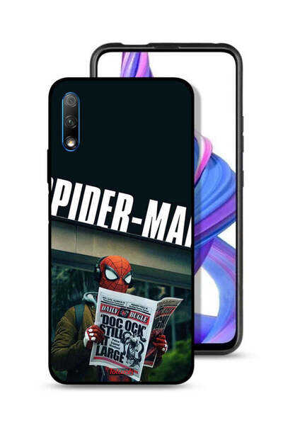 Tolwak غطاء حماية لهاتف Honor 9X (الصين) سبايدرمان يقرأ صحيفة
