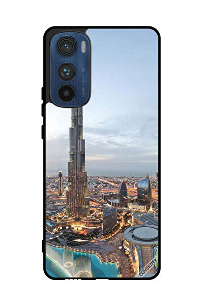 Covernex غطاء حماية لهاتف موتورولا إيدج 30 - منظر جميل لوسط مدينة دبي