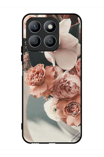 Covernex غطاء حماية لهاتف Honor X8b بباقة من أزهار الخوخ الجميلة
