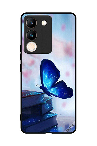 Covernex Protective Case Cover For vivo V29e Butterfly Sitting On Books