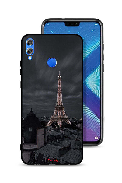Tolwak Honor 8X Protective Case Cover Eiffel Tower In Night