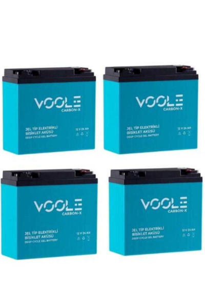 TNL Voole 12V 24AH Elektrikli Motosiklet Aküsü ve Elektrikli Bisiklet Aküsü 4...