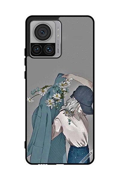 Covernex غطاء حماية لهاتف موتورولا إيدج 30 ألترا، صورة فتاة ترتدي معطفًا