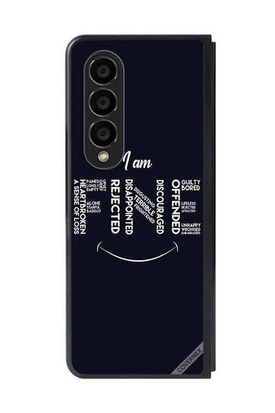 Covernex غطاء حماية لهاتف سامسونج جالاكسي زد فولد 4 بخط اليد "أنا بخير"