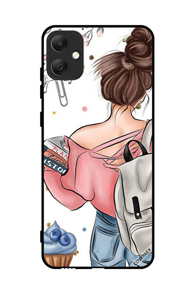 Covernex غطاء حماية لهاتف سامسونج جالاكسي A05 - كتب في فن يد الفتاة