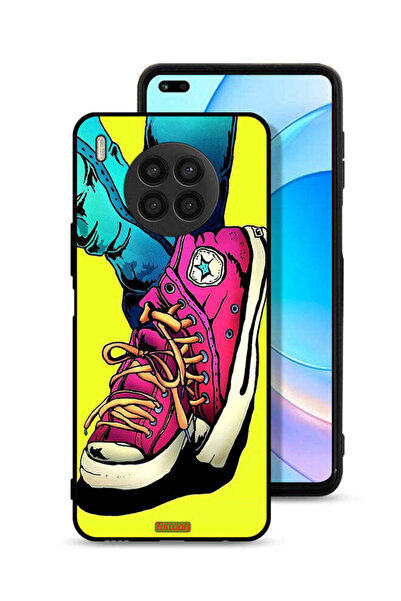 Tolwak غطاء حماية لهاتف Honor 50 Lite بتصميم حذاء قماشي