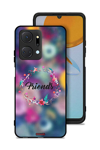 Tolwak غطاء حماية Honor X7a بتصميم خاتم أصدقاء الزهور