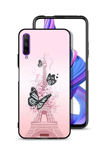 Tolwak Honor 9X Pro Protective Case Cover Butterflies On Eiffel Tower