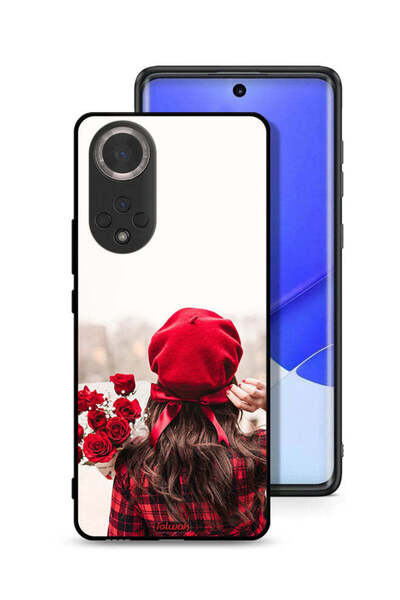 Tolwak غطاء حماية لهاتف Honor 50 يحمل زهورًا