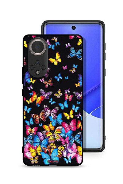 Tolwak غطاء حماية لهاتف Honor 50 بنقشة فراشات ملونة