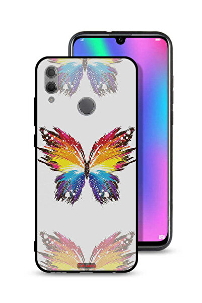 Tolwak غطاء حماية لهاتف Honor 10 Lite بخلفية بسيطة وفن رقمي وبساطة الفراشة