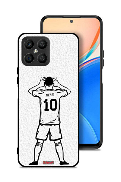 Tolwak Honor X8 4G Protective Case Cover Messi Sketch