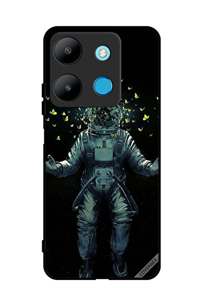 Covernex غطاء حماية لهاتف إنفينيكس سمارت 7 - رائد فضاء وفراشات