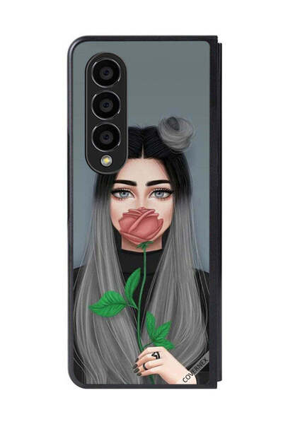 Covernex غطاء حماية لهاتف سامسونج جالاكسي زد فولد 4 برسومات فتاة لطيفة