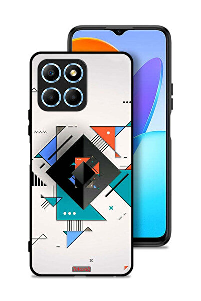 Tolwak غطاء حماية لهاتف Honor X8 5G بأشكال مربعة ومثلثة ونمط تجريدي