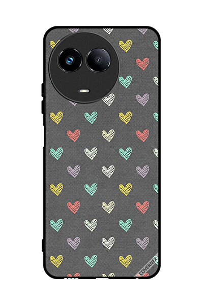 Covernex غطاء حماية لهاتف Realme 11 5G بنقشة قلوب صغيرة
