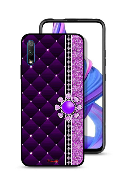 Tolwak غطاء حماية لهاتف Honor 9X (الصين) بقلوب لامعة
