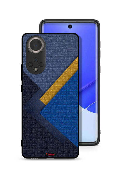 Tolwak غطاء حماية لهاتف Honor 50 بنقشة مثلثات جلدية