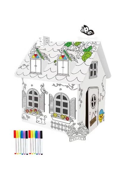 rexa Baby Creative Imaginative Lightweight Colouring Play House Toy House