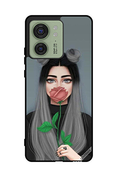 Covernex غطاء حماية لهاتف موتورولا إيدج 40 - تصميم فتاة لطيفة