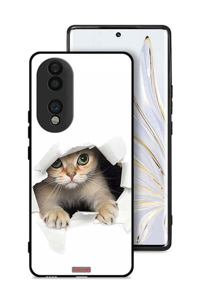 Tolwak غطاء حماية لهاتف Honor 70 بتصميم قطة