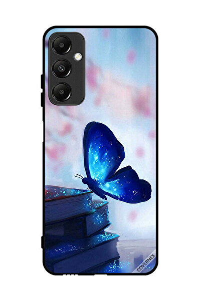 Covernex غطاء حماية لهاتف سامسونج جالاكسي A05s بتصميم فراشة جالسة على كتاب